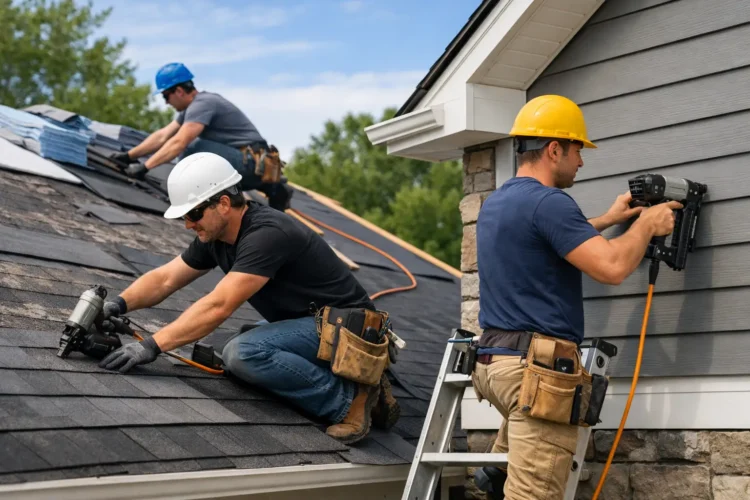 Roofing and Exterior Finishing Contractors